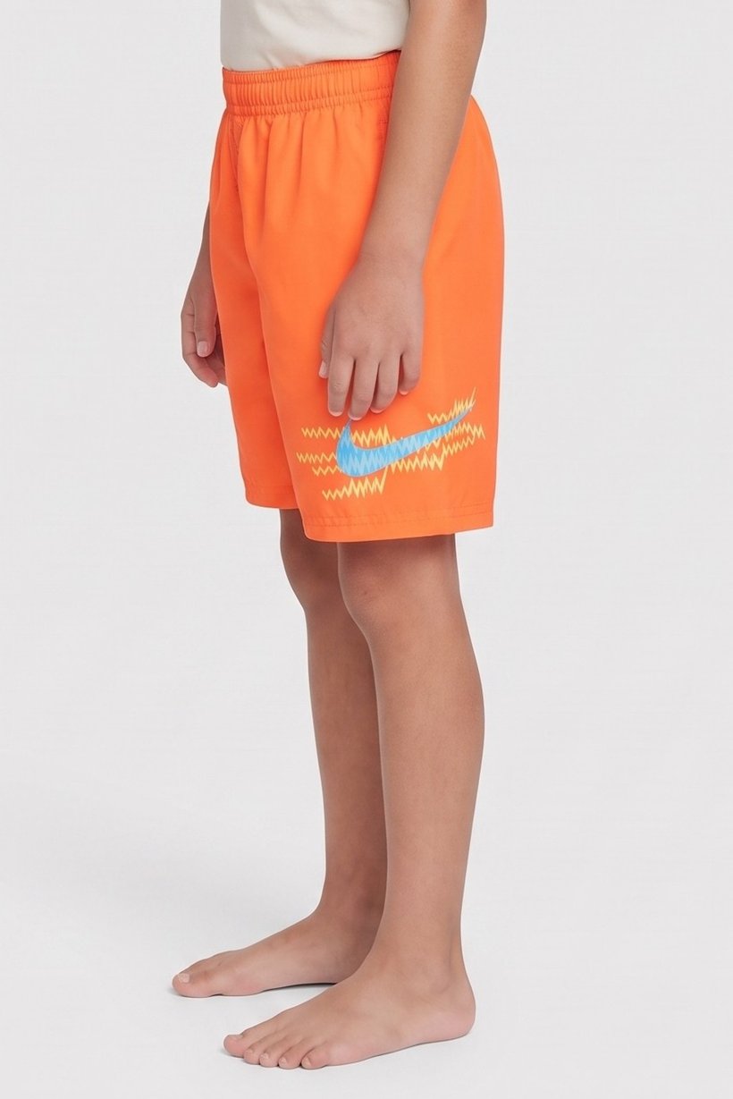 Kids Boy Sportswear Fit Board Shorts, Bright Orange