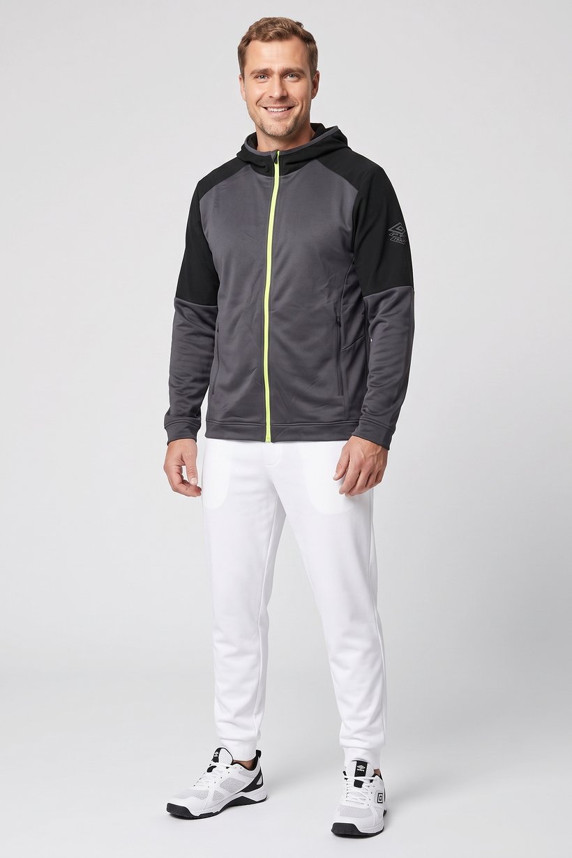 Men Sportswear Fit Long Sleeve Training Hoodie, Multicolor