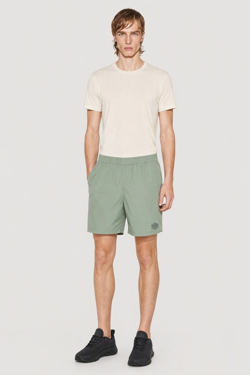 Men Sportswear Fit Training Shorts, Sage Green