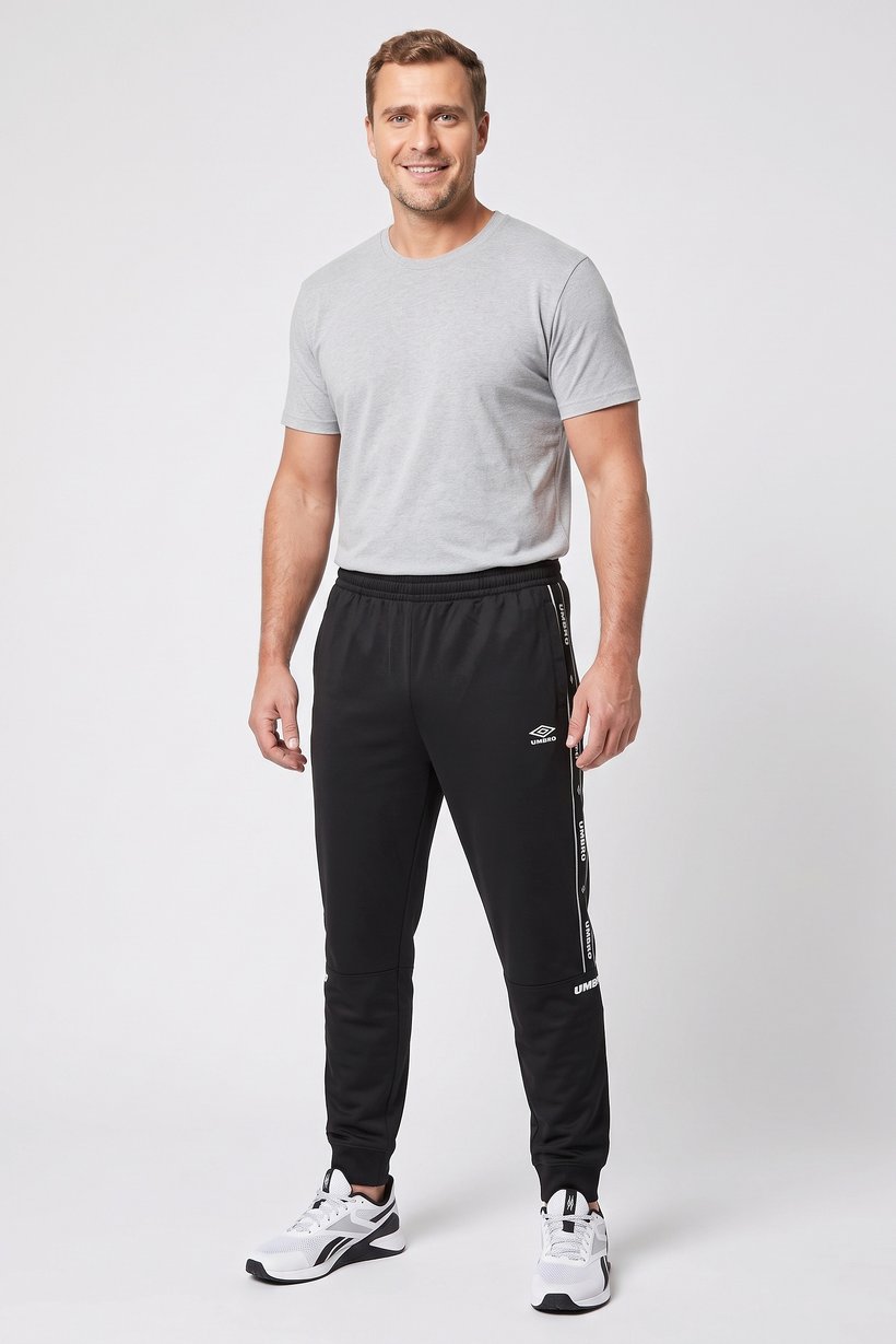 Men Sportswear Fit Training Sweatpants, Black