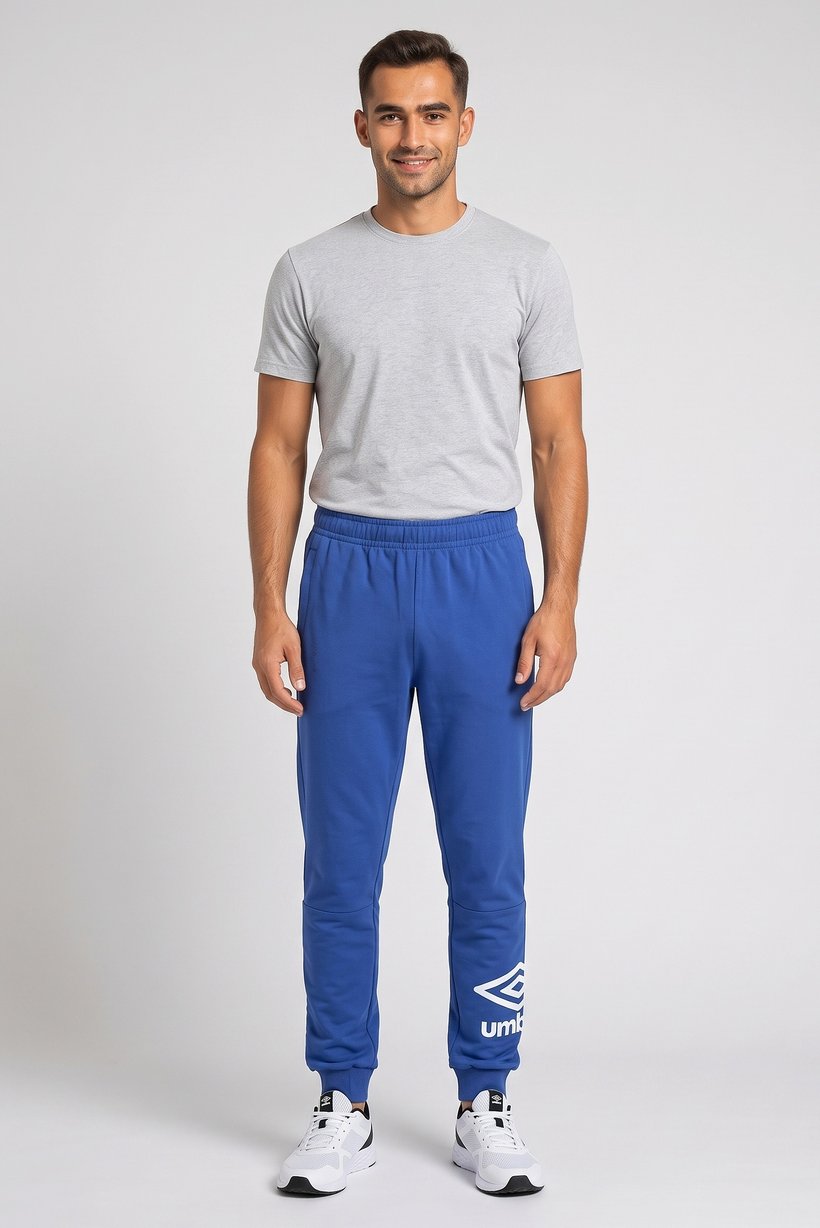 Men Regular Fit Training Sweatpants, Blue