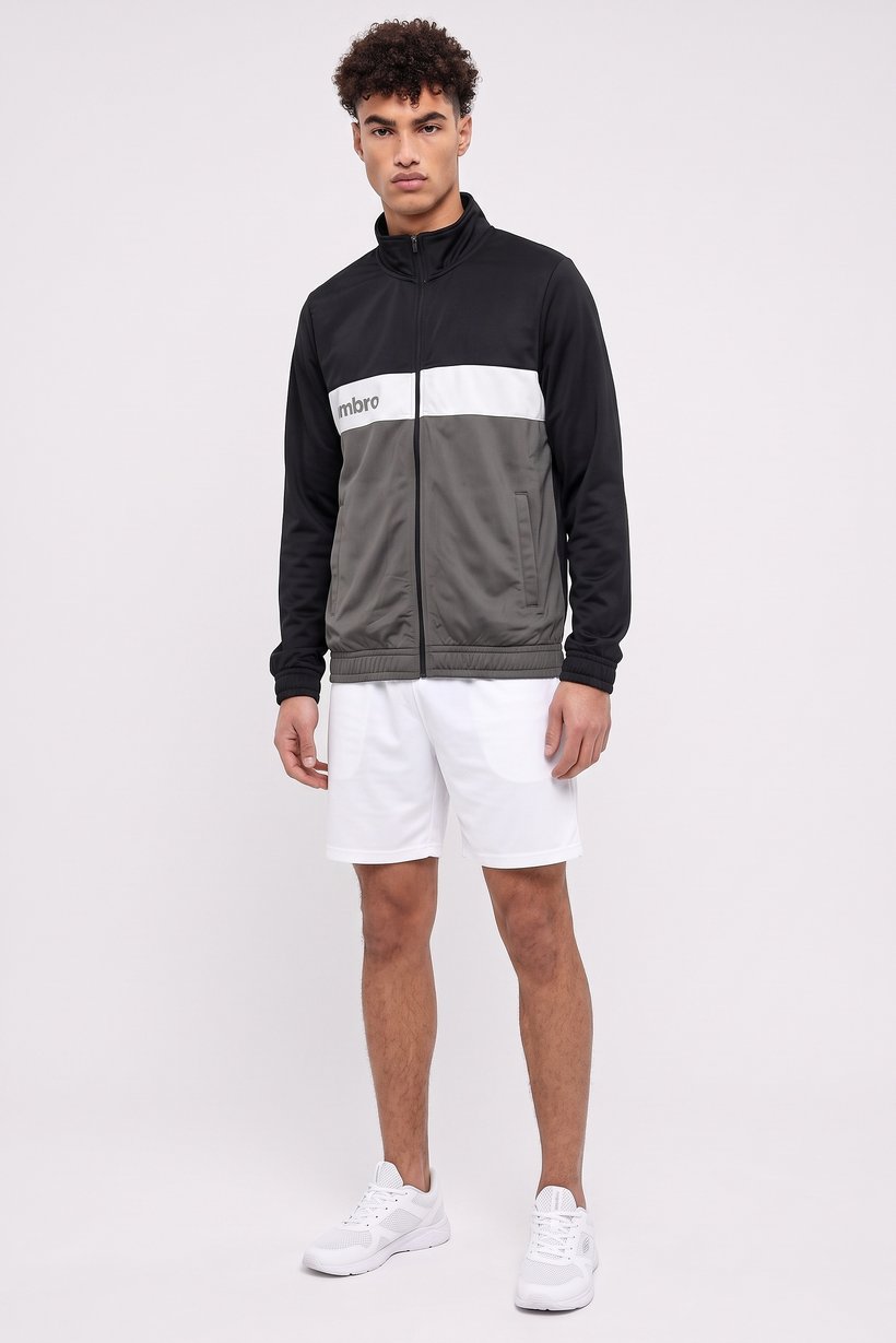 Men Sportswear Fit Long Sleeve Training Jacket, Multicolor