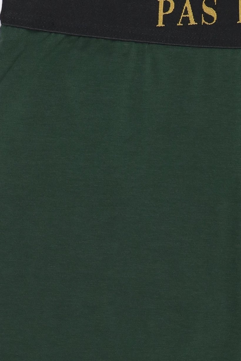 Men 3 Pieces Brand Logo Boxer Briefs, Dark Green