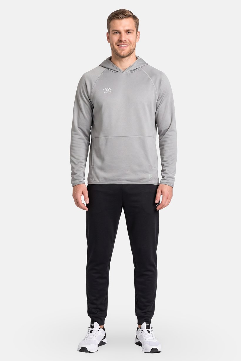 Men Sportswear Fit Long Sleeve Outdoor Hoodie, Grey