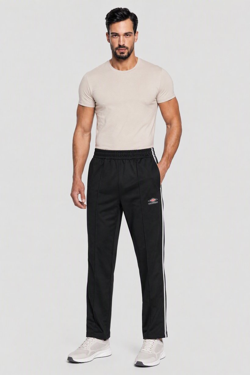 Men Sportswear Fit Training Track Pants, Black