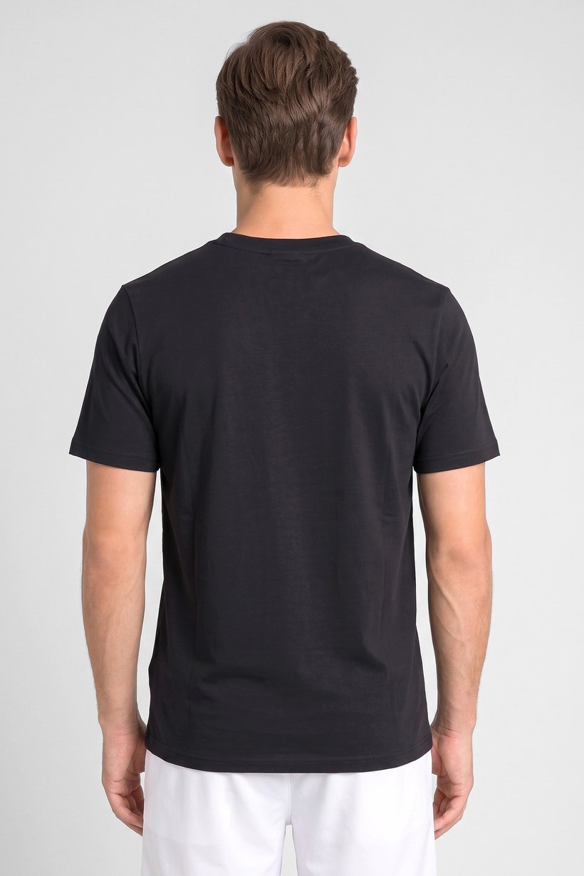 Men Sportswear Fit Short Sleeve Outdoor T-shirt, Black