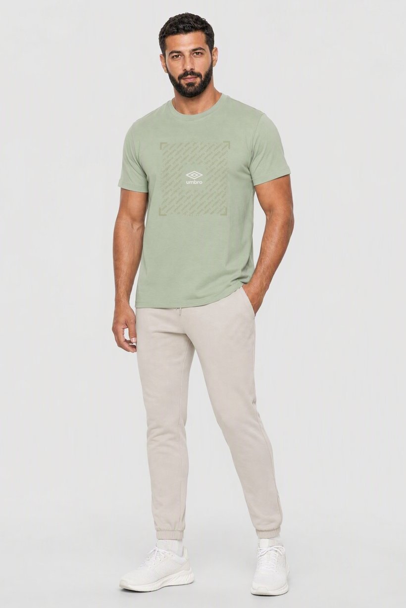 Men Sportswear Fit Short Sleeve Outdoor T-Shirt, Sage Green
