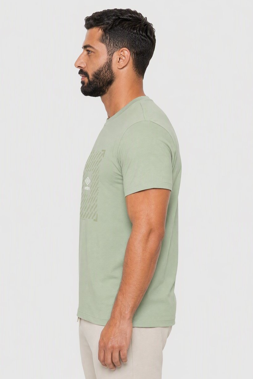 Men Sportswear Fit Short Sleeve Outdoor T-Shirt, Sage Green