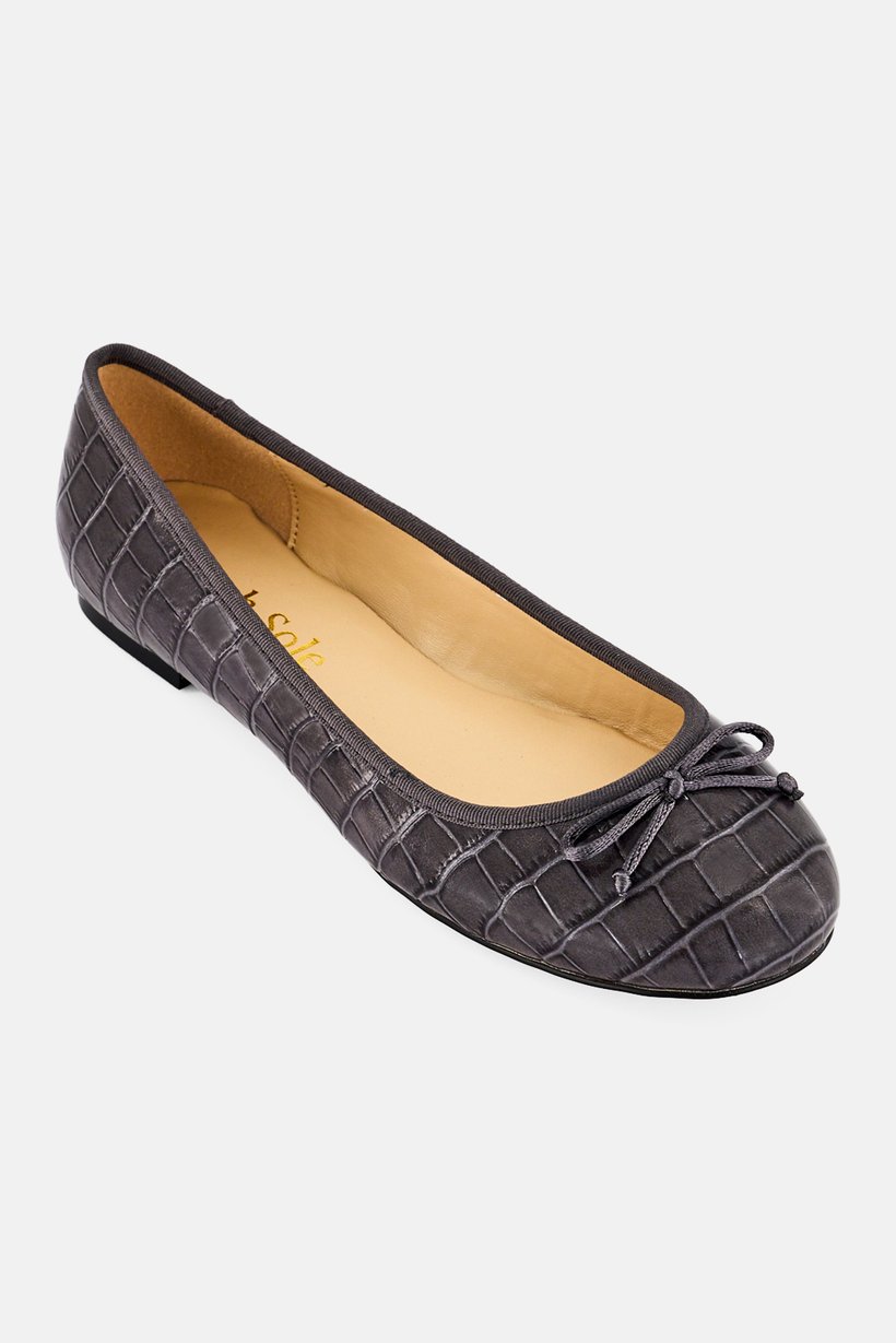 Women Maddox Slip On Flats, Dark Grey