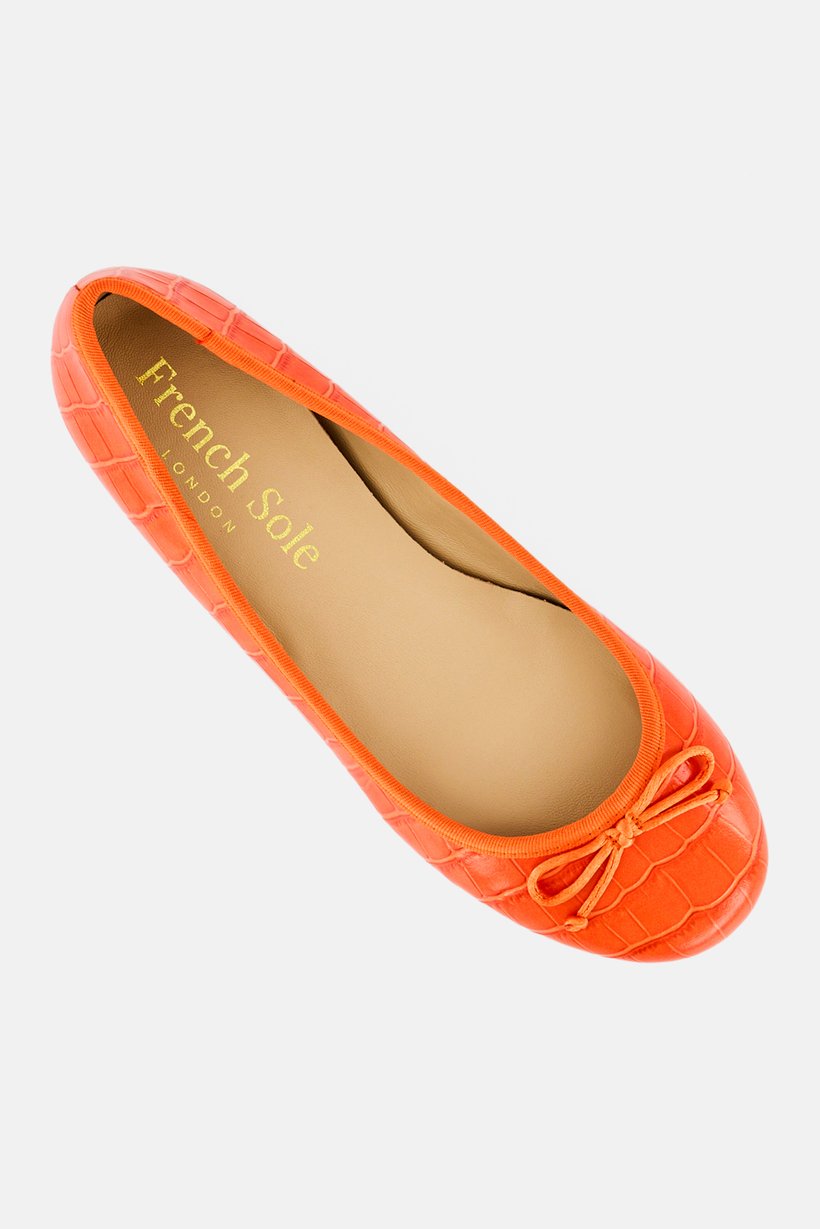Women Maddox Slip On Flats, Orange