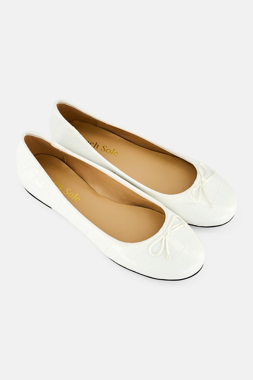 Women Slip On Flat Shoes, White