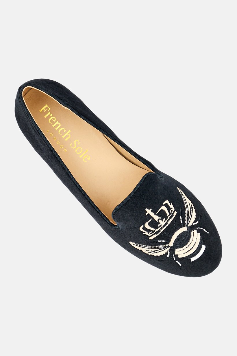 Women Hefner Slip On Flats, Black
