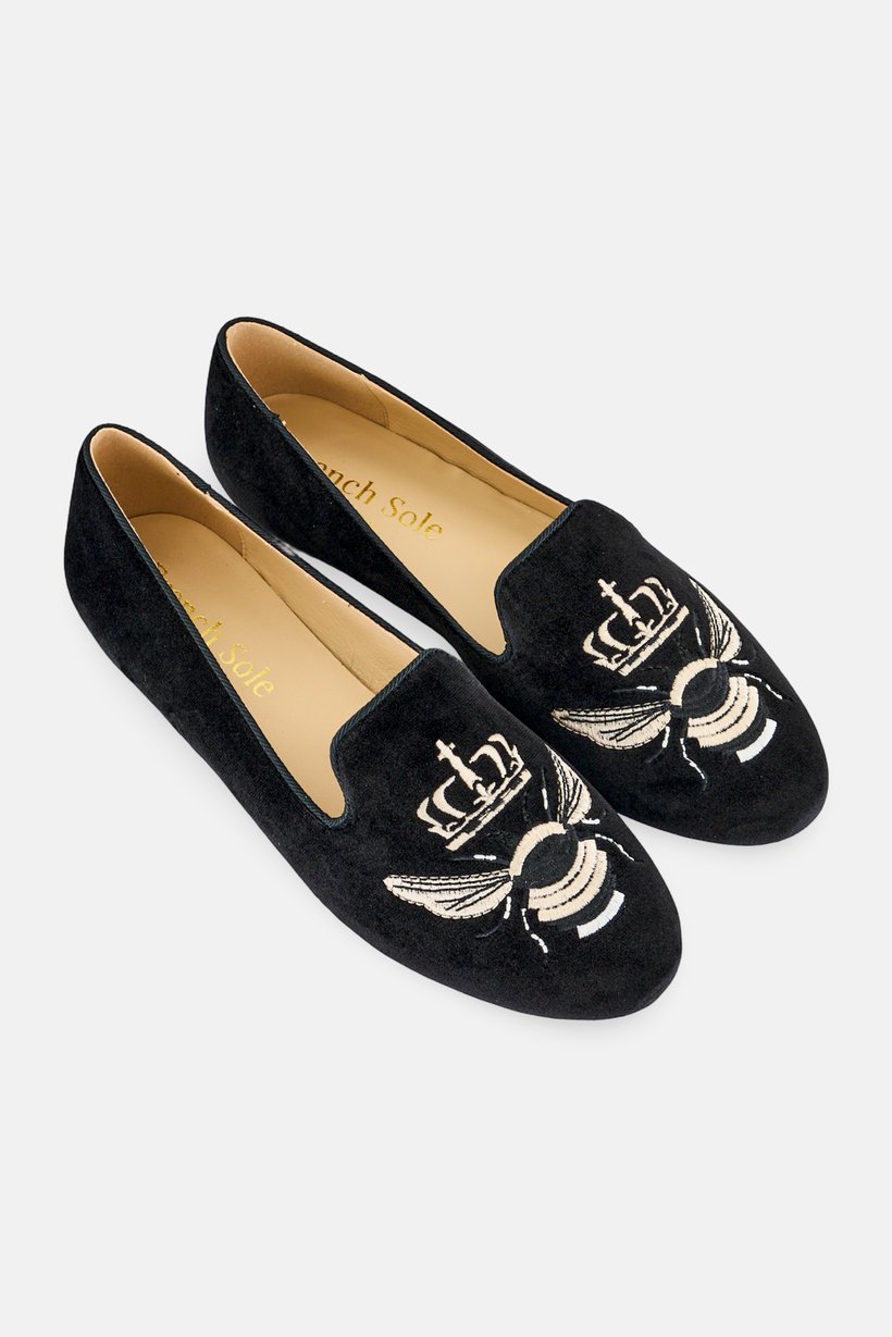 Women Hefner Slip On Flats, Black