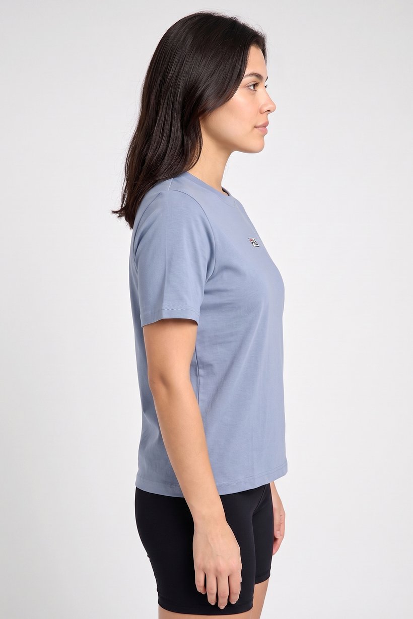 Women Boxy Fit Short Sleeve Outdoor T-Shirt, Slate Blue
