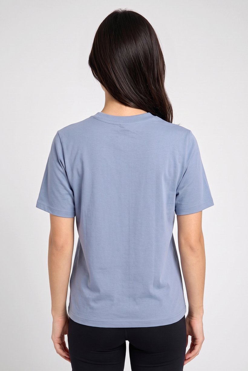 Women Boxy Fit Short Sleeve Outdoor T-Shirt, Slate Blue