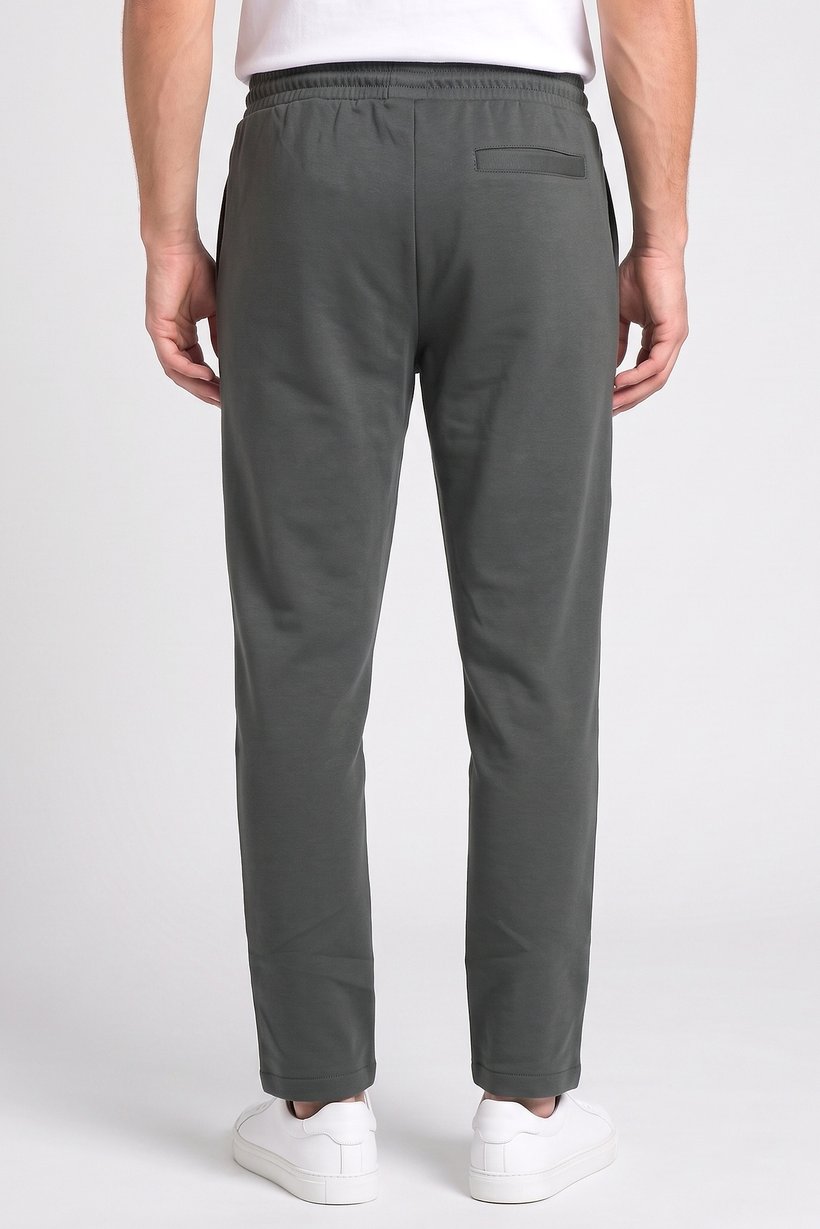 Men Regular Fit Solid Sweatpants, Forest Green