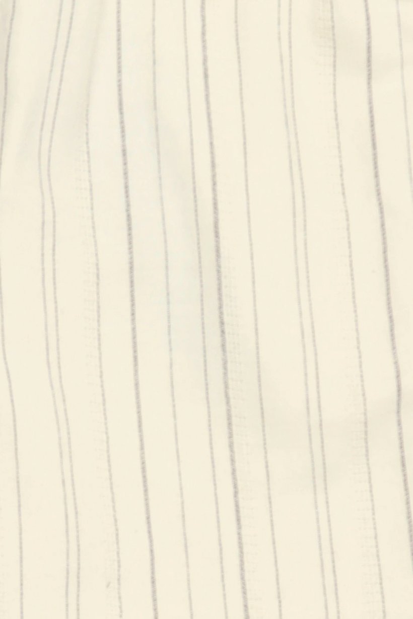 Men Stripe Basic Shorts, Cream