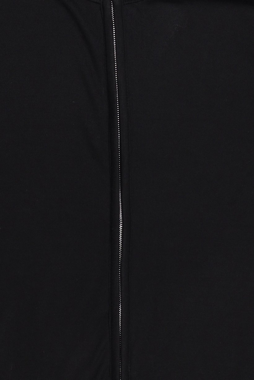 Men High Neck Plain Sweater, Black