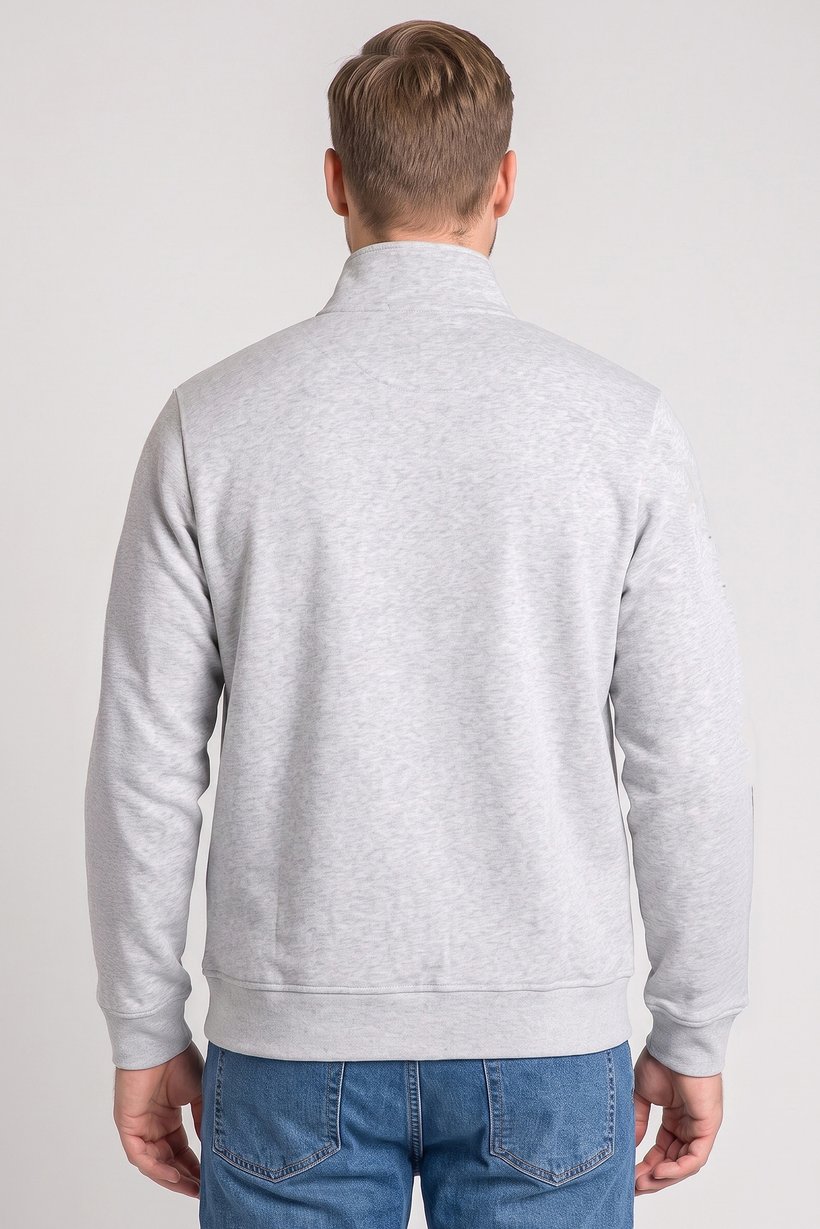Men Mock Neck Long Sleeve Allover Print Sweatshirt, Multicolor