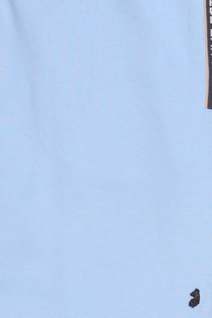Men Brand Logo Basic Shorts, Sky Blue