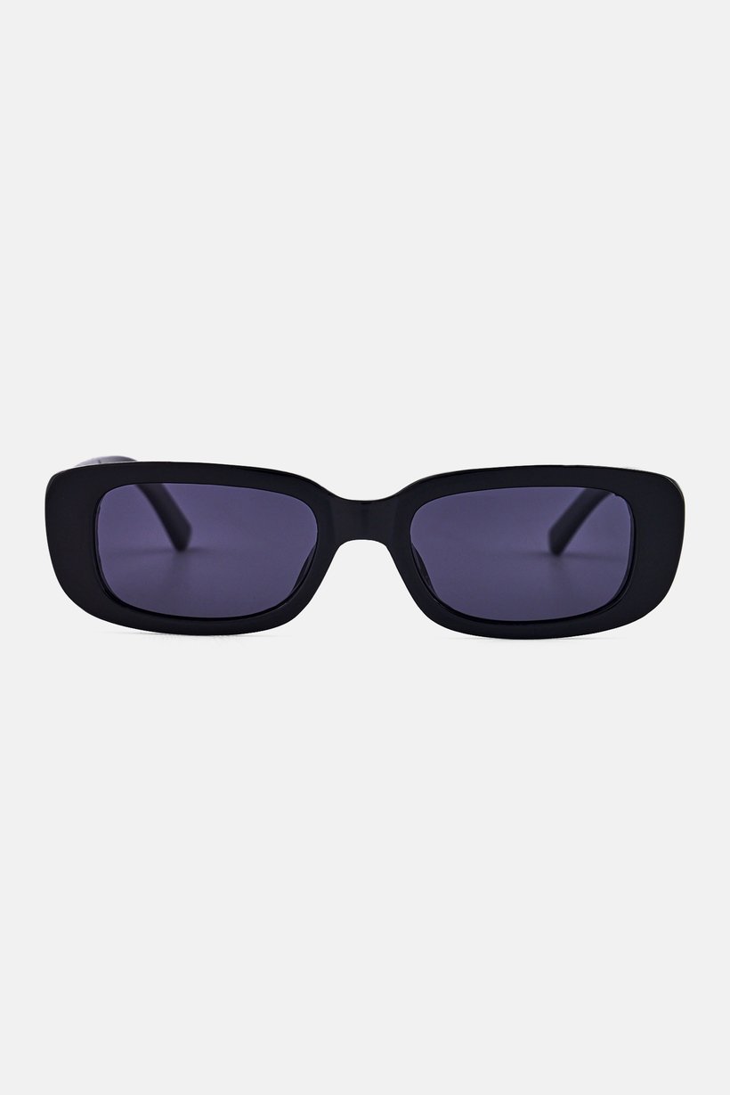 Women 200039002 Rectangle Sunglasses, Black