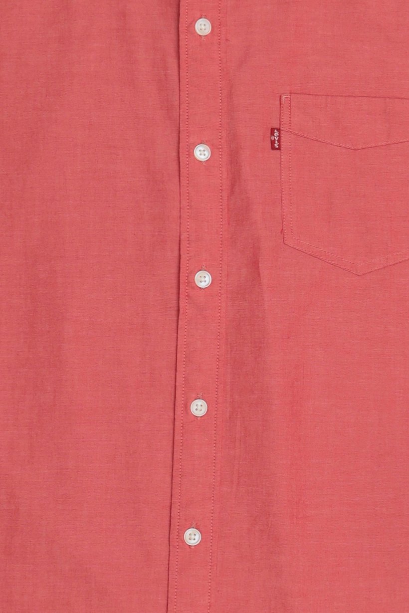 Men Slim Fit Long Sleeve Solid Casual Shirt, Old Rose