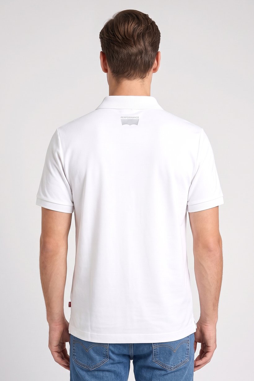 Men Regular Fit Plain Short Sleeve Polo Shirt, Off-White