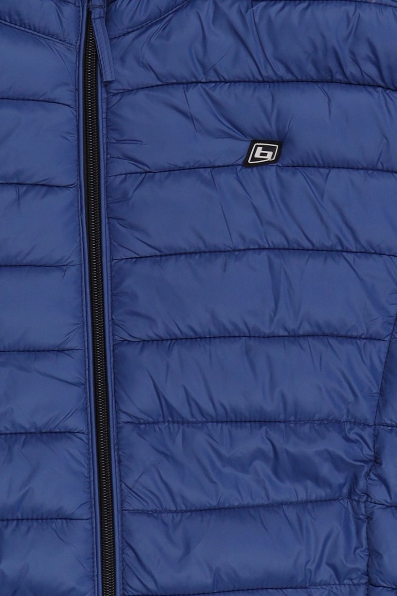 Men Quilted Puffer Jacket, Blue
