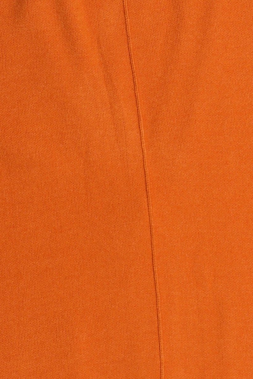 Women V-Neck Textured Cardigan, Orange