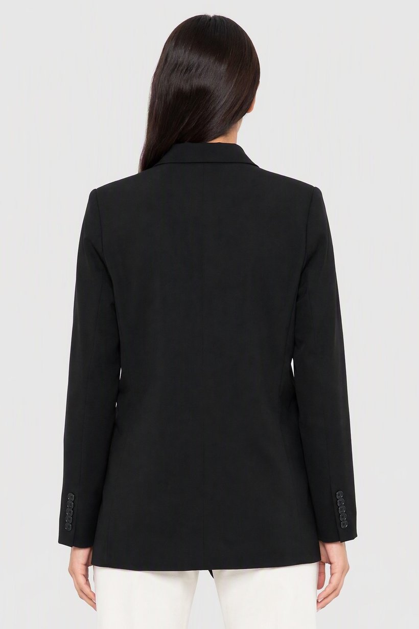 Women Regular Fit Solid Casual Blazer, Black
