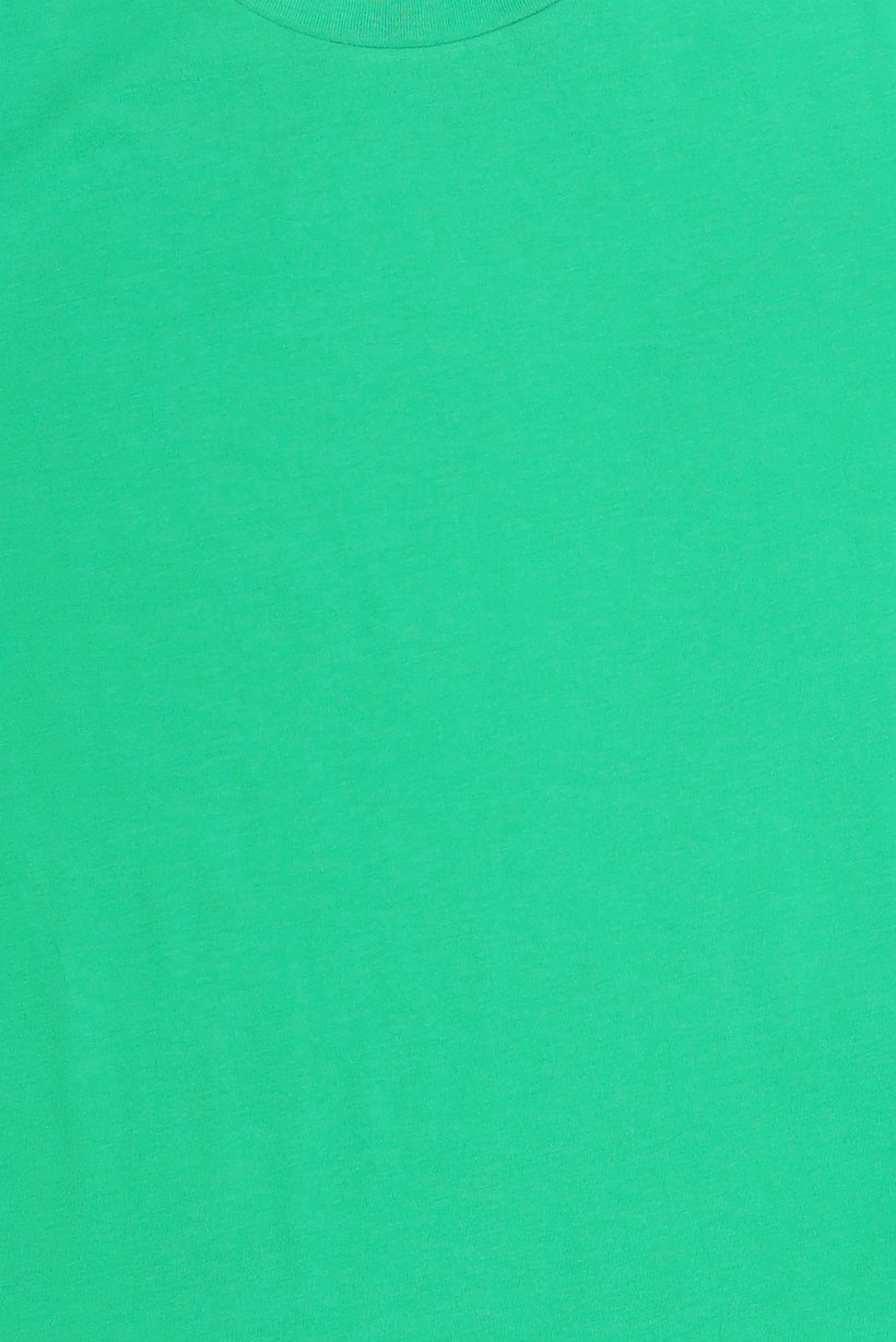 Women Crew Neck Short Sleeve Plain T-Shirt, Green