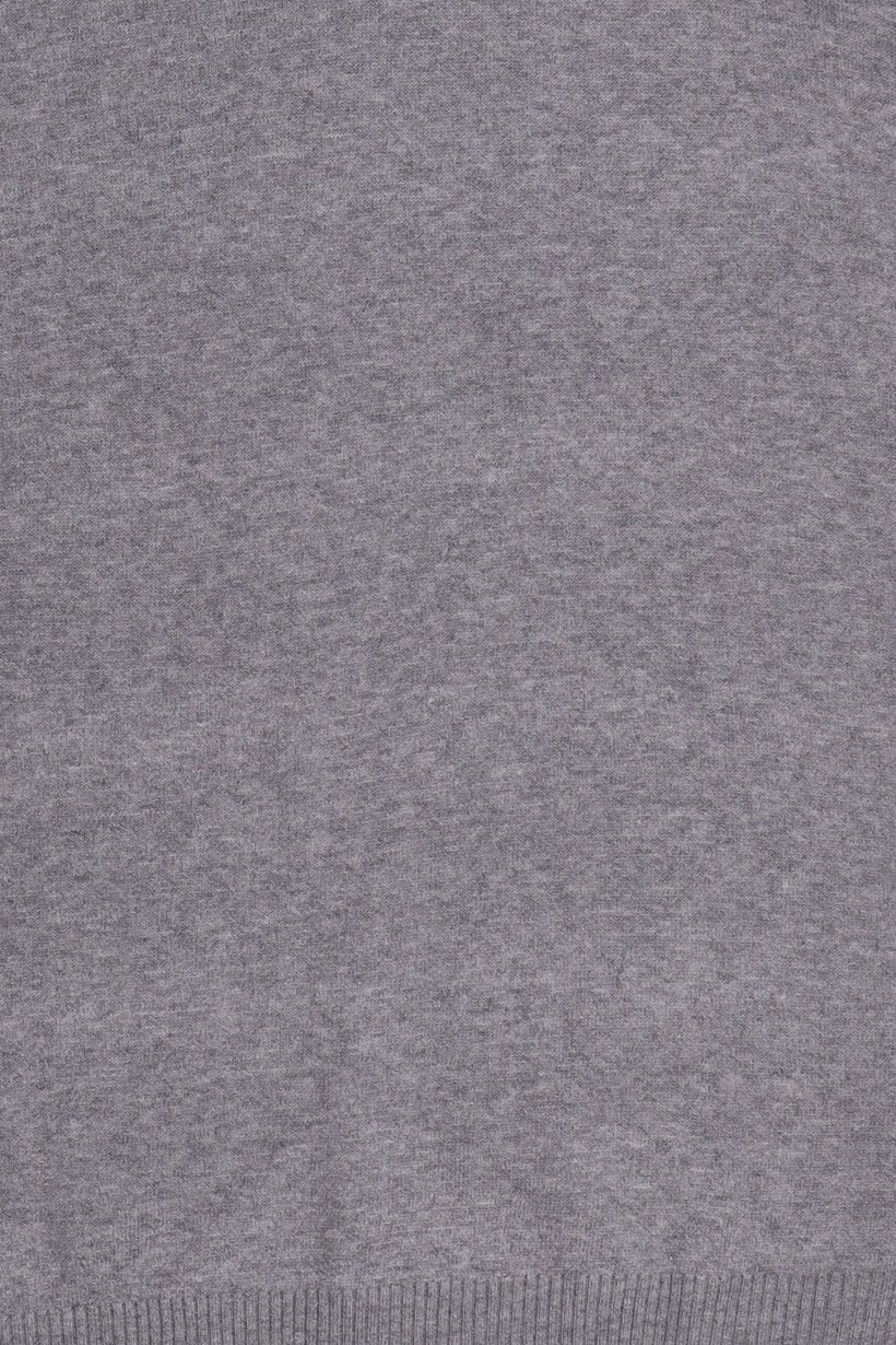 Women Mock Neck Knitted Sweater, Grey