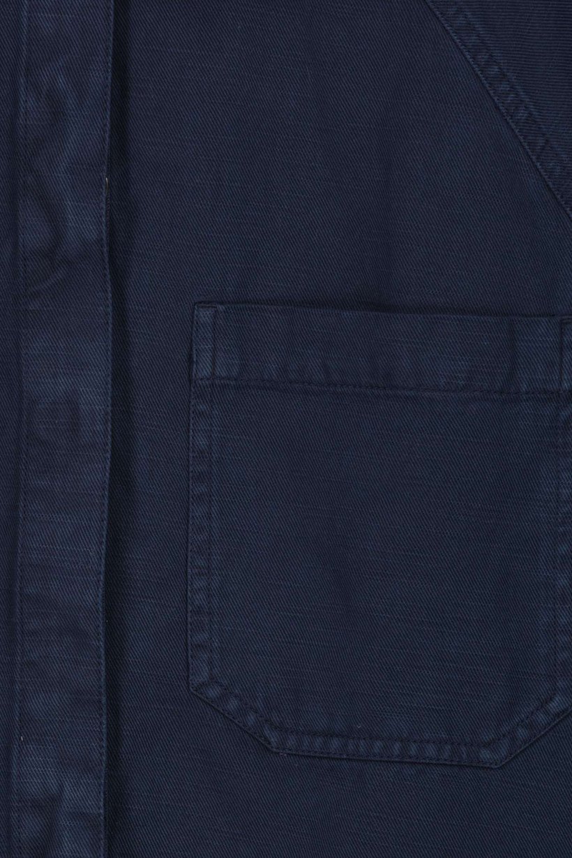 Women Solid Jacket Shirt, Dark Navy