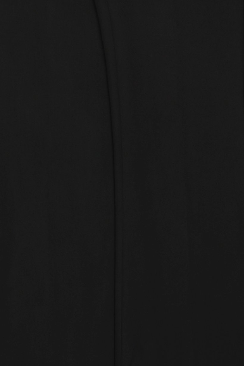 Women Regular Fit Solid Straight Leg Pants, Black