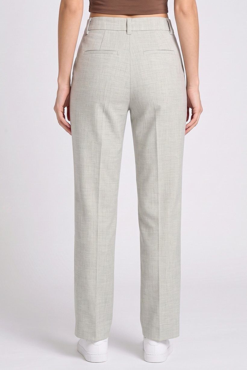 Women Regular Fit Heather Straight Leg Pants, Multicolor