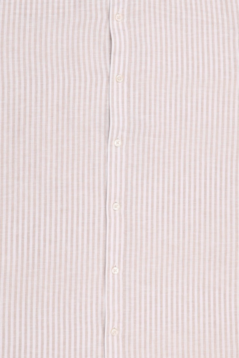Men Slim Fit Stripe Long Sleeve Casual Shirt, Multicolor