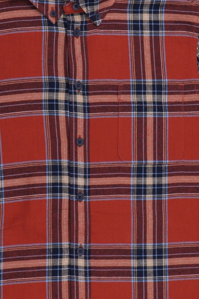 Men Regular Fit Checkered Long Sleeve Casual Shirt, Multicolor