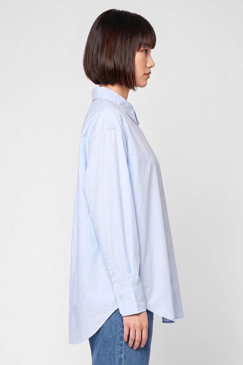 Women Regular Fit Solid 3/4 Sleeve Shirt, Light Blue