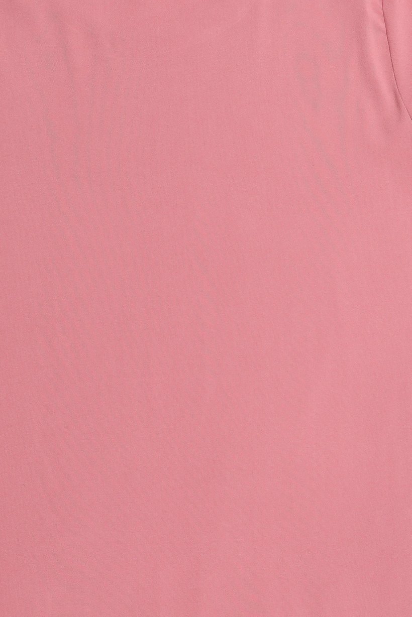 Women Scoop Neck Short Sleeve Plain T-Shirt, Pink
