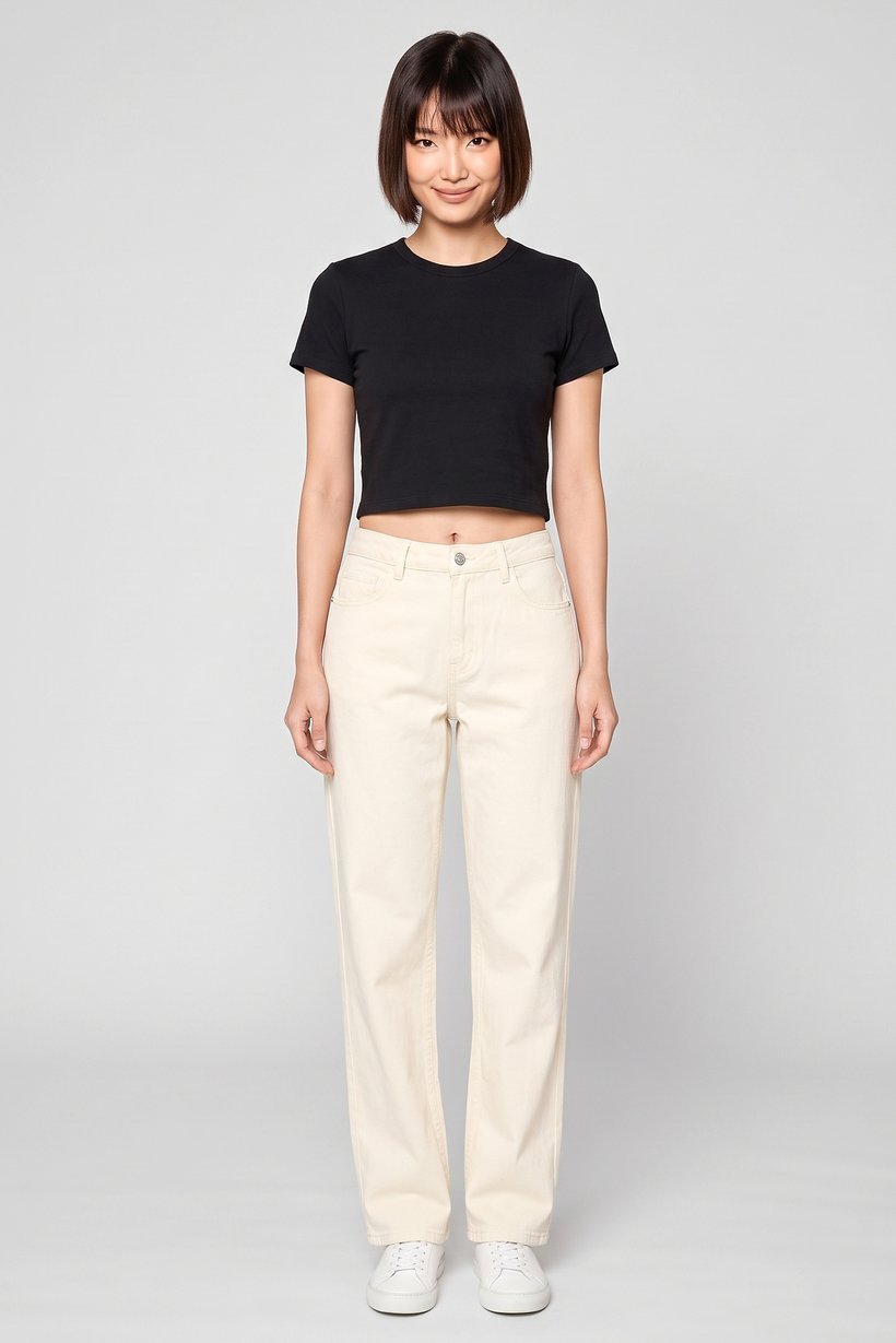 Women Regular Fit Solid Wide Leg Pants, Off White