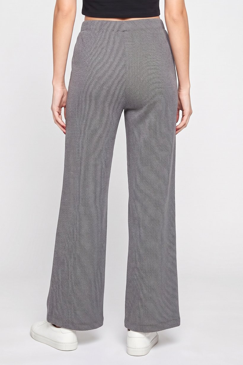 Women Regular Fit 32 Inseam Plain Wide Leg Pants, Multicolor