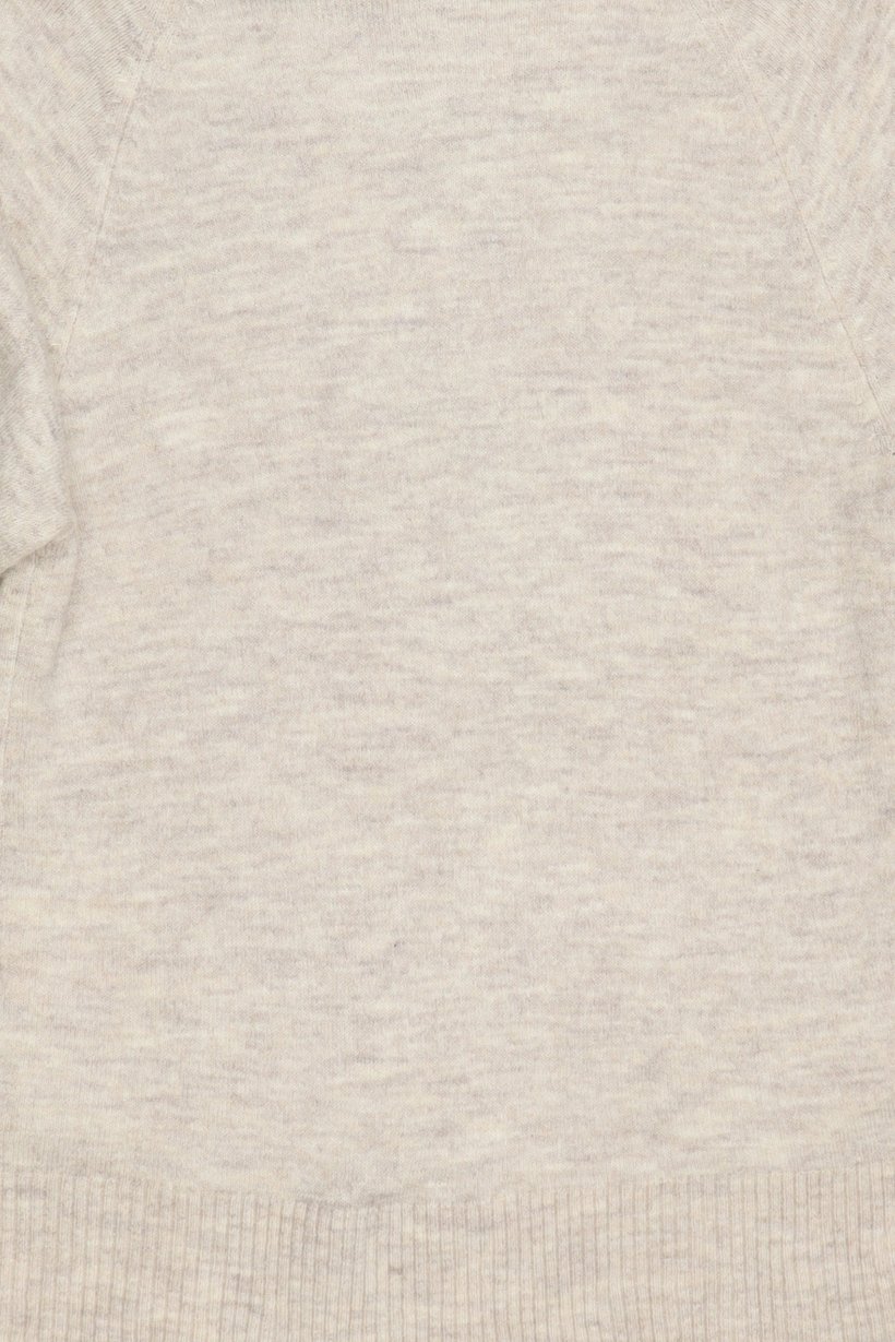 Women Crew Neck Long Sleeve Textured Sweater, Beige