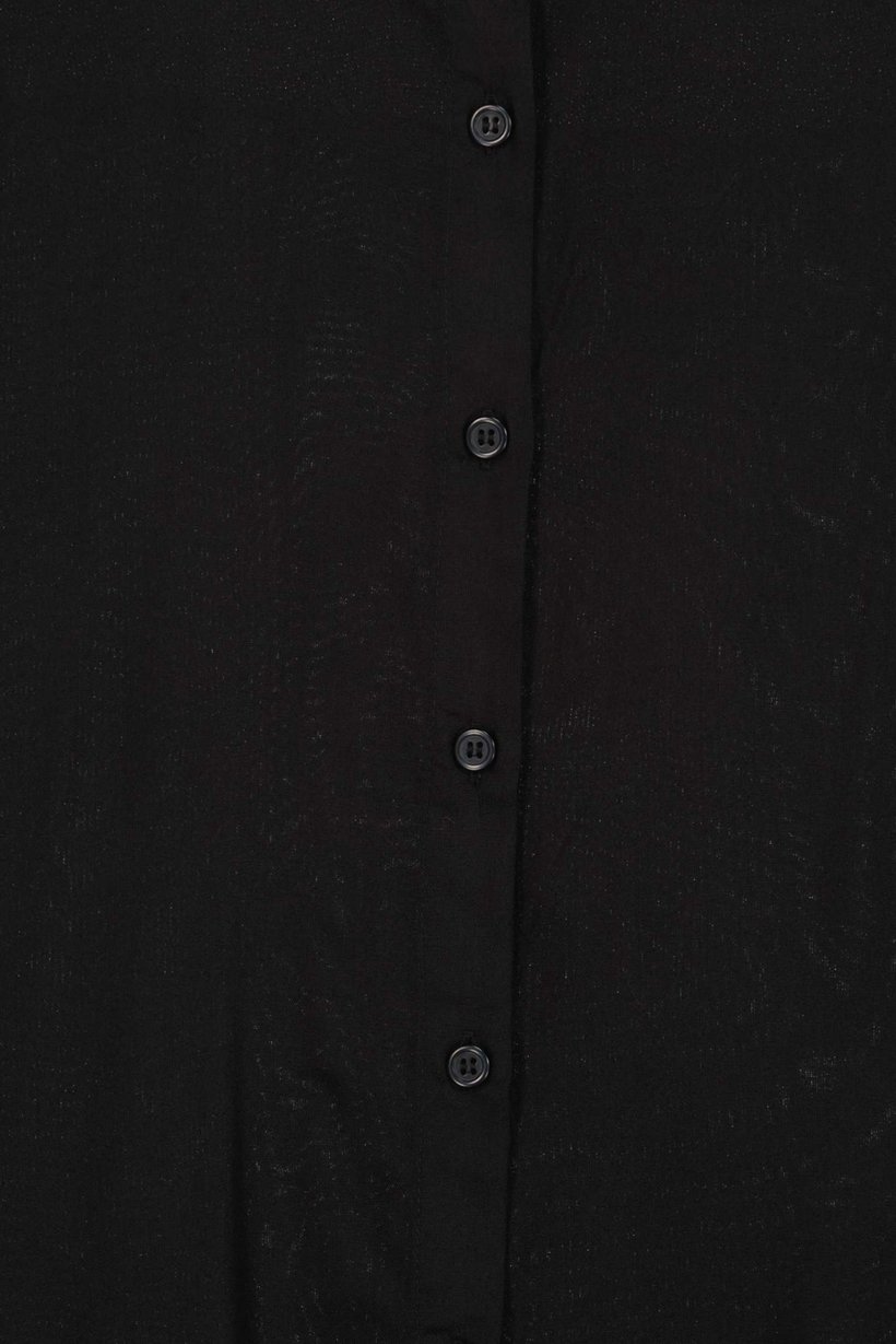 Women Regular Fit Long Sleeve Solid Shirt, Black