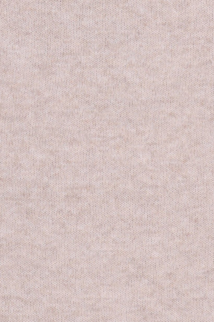 Women Crew Neck Knitted Sweater, Beige