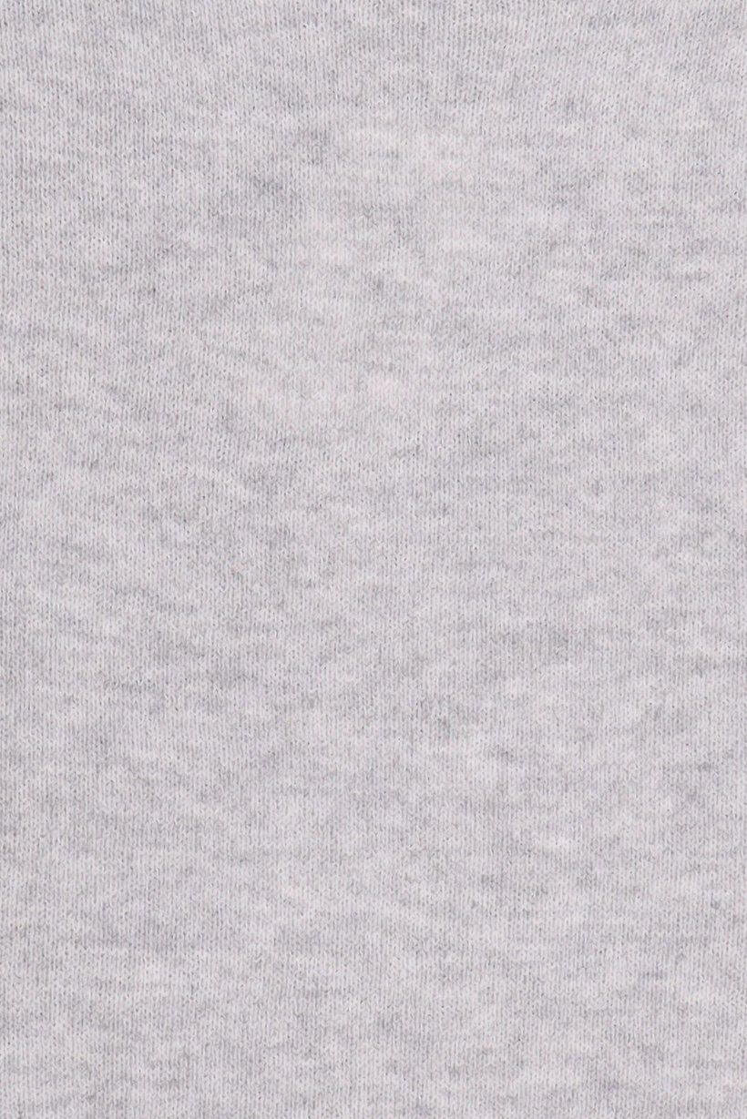 Women Crew Neck Knitted Sweater, Light Grey