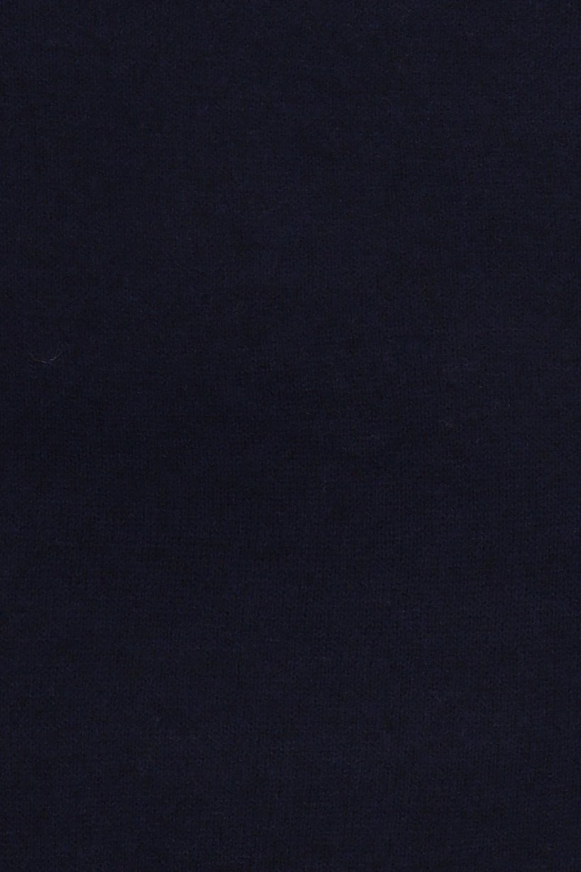 Women Crew Neck Knitted Sweater, Navy