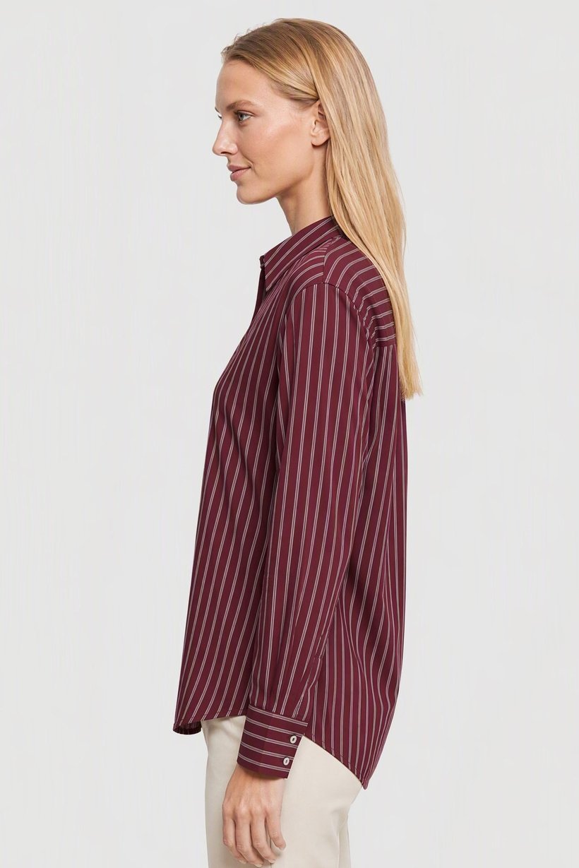 Women Regular Fit Stripe Long Sleeve Shirt, Multicolor