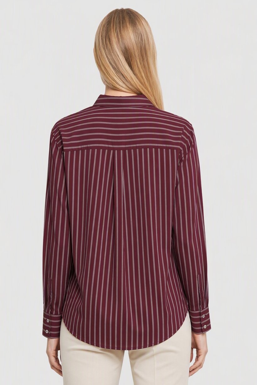 Women Regular Fit Stripe Long Sleeve Shirt, Multicolor