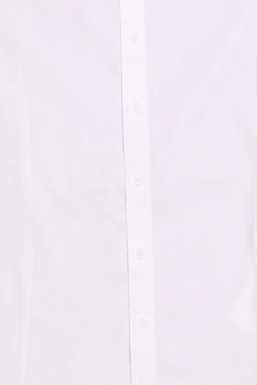 Men Slim Fit Solid Long Sleeve Casual Shirt, White