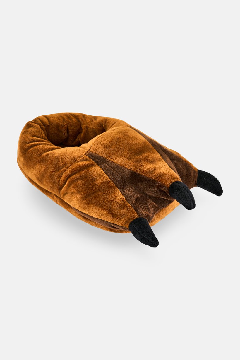 Men Textured Slip On Slipper, Browm
